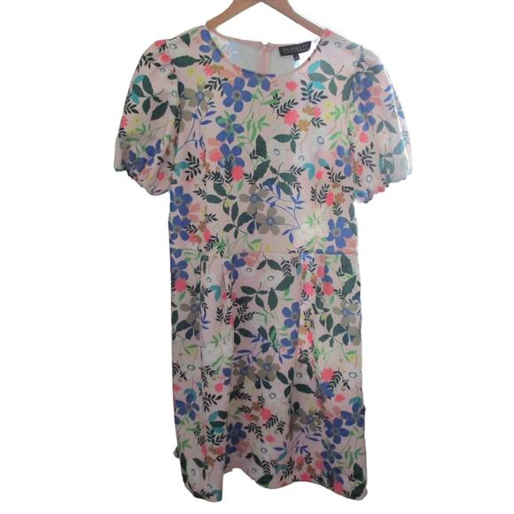 Eloquii Floral Scuba Shift Dress 16 Romantic Summer Wedding Guest Brunch Tea - Picture 15 of 16